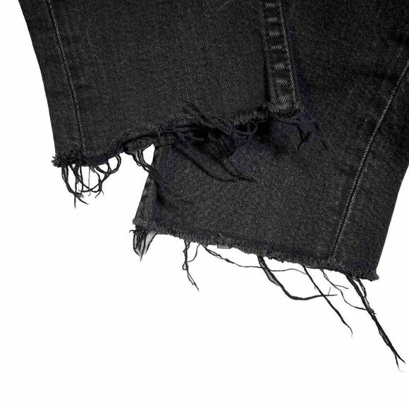 PAIGE Hoxton High Rise Skinny Jeans Size 30 Ankle Peg Raw Hem w/ Belt in Riot - Picture 5 of 13